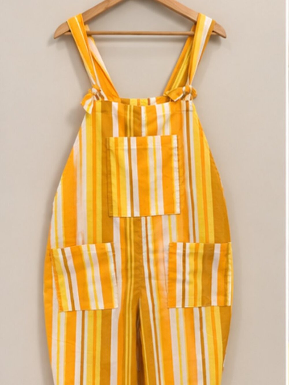 Vintage Sheet Striped Overalls — Handmade Small / Medium